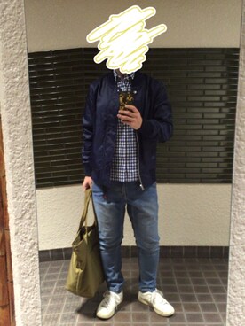 「The DUFFER of ST.GEORGE（ザダファーオブセントジョージ）のアイテム（MA-1）」を使った、CAMELさん（メンズ・161cm）の秋コーディネート