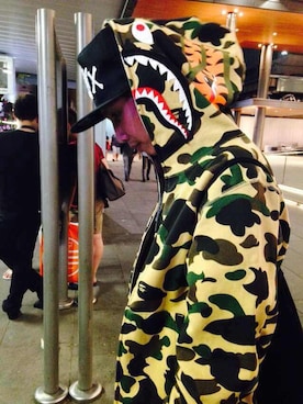 「Bape」｜「アイテム（ナイロンジャケット）」を使った、daniel⚽️🇹🇭さん（メンズ・168cm）の秋コーディネート