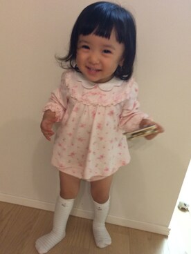 「babygap」｜「アイテム（チュニック）」を使った、まあさん（キッズ・80cm）の秋コーディネート