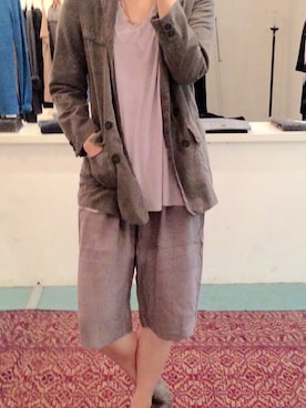 「グレーパンツ」｜TEREZAさん（レディース・164cm）の春コーディネート