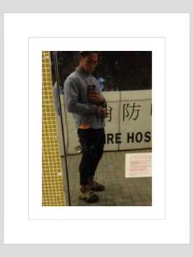 「mercibeaucoup,（メルシーボークー）のアイテム（アクセサリー）」を使った、Taboさん（メンズ・180cm）の春コーディネート