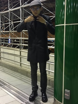 「ADLIB（アドリブ）のアイテム（トップス）」を使った、 邱瀚毅 Oliver さん（メンズ・179cm）の秋コーディネート