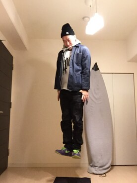「STINGRAY（スティングレイ）のアイテム」を使った、カナメンさん（メンズ・178cm）の秋コーディネート