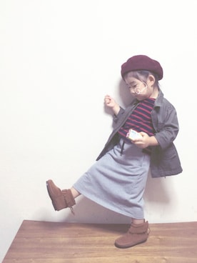 rottaさん（キッズ・90cm）の秋コーディネート