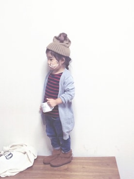 rottaさん（キッズ・90cm）の秋コーディネート