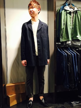 「GGD（ジージーディー）のアイテム」を使った、GGDedition浜松店さん（メンズ・183cm）の春コーディネート