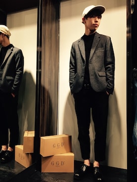 「GGD（ジージーディー）のアイテム（ジャケット/アウター）」を使った、GGDedition浜松店さん（メンズ・173cm）の秋コーディネート