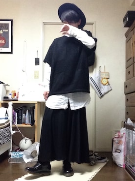 「UNIF（ユニフ）のアイテム（トップス）」を使った、K.Mさん（メンズ・175cm）の秋コーディネート