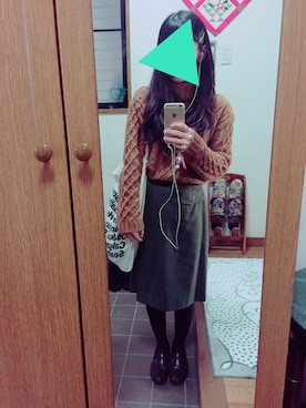 「SCAPA（スキャパ）のアイテム」を使った、ぱんさん（レディース・155cm）の冬コーディネート
