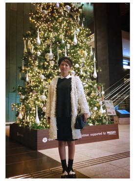 「EMODA（エモダ）のアイテム（ポロシャツ）」を使った、ayaさん（レディース・160cm）の秋コーディネート