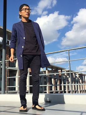 「alexanderwang（アレキサンダーワン）のアイテム（サンダル）」を使った、Kentさん（メンズ・168cm）の秋コーディネート