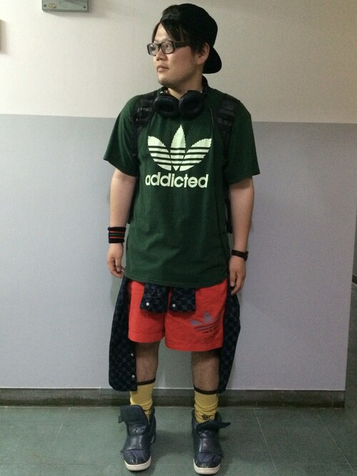 Adidas アディダス のショーツを使ったメンズ人気ファッションコーディネート Sciaky