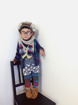 ちけぱるさん（キッズ・90cm）の冬コーディネート