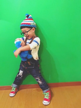 ちけぱるさん（キッズ・100cm）の秋コーディネート