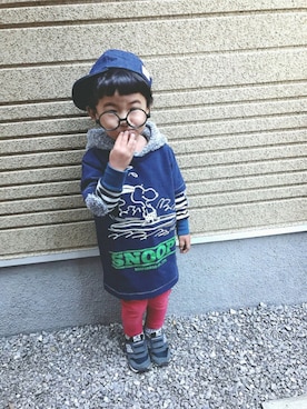 ちけぱるさん（キッズ・100cm）の冬コーディネート