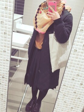 「PAR ICI」｜「アイテム（その他シューズ）」を使った、chiharuさん（レディース・163cm）の冬コーディネート