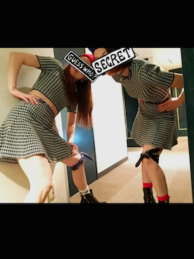 「UNIF（ユニフ）のアイテム（ワンピース/ドレス）」を使った、C**Ka♡さん（レディース・163cm）の冬コーディネート