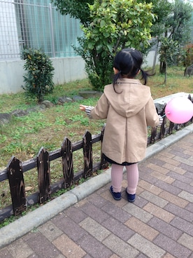 「PETIT BATEAU（プチバトー）のアイテム（スカート）」を使った、hanacoさん（キッズ・100cm）の秋コーディネート