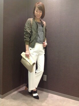 「5351 POUR LES FEMMES（ゴーサンゴーイチプールファム）のアイテム（パンツ）」を使った、itoさん（レディース・163cm）の春コーディネート