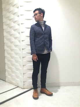 Tricker S L5676 カントリーブーツを使ったメンズ人気ファッションコーディネート Wear