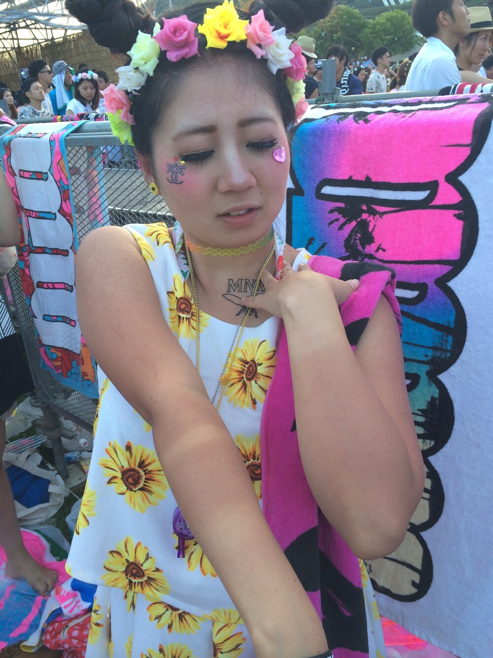 「MINMI、freedom、ANAP、キラキラ、夏フェス」｜「VANSの▼VANS / SLIP ON（スニーカー、ブラック系）」を使った、Lina ♡さん（レディース・149cm）の秋コーディネートの1枚目の写真