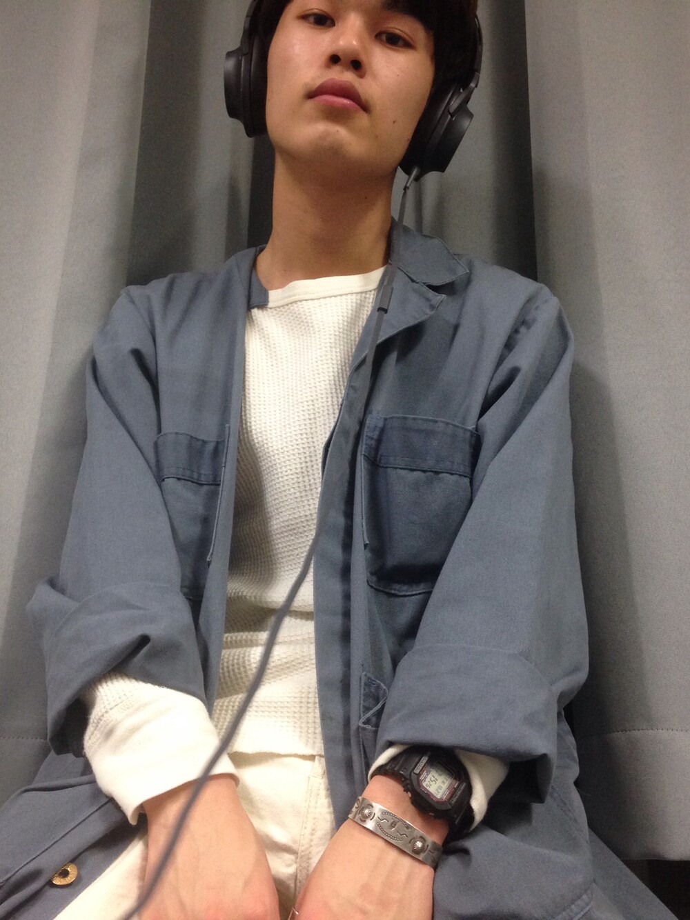 「ootd、fridge、fridgesetagaya、fridgevintage、used、USEDコーデ、vintage、WORKWEAR」｜「VINTAGEのアイテム（ジャケット/アウター、ブルー系）」を使った、タクロウさん（メンズ・165cm）の秋コーディネートの1枚目の写真