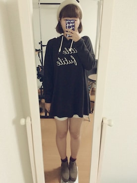 「アイテム（チュニック）」を使った、m i c a ＊さん（レディース・158cm・20代）の秋コーディネート