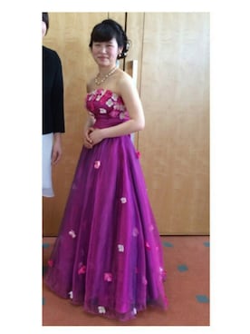「アイテム（ドレス）」を使った、44さん（レディース・150cm）の冬コーディネート