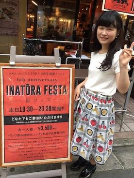 「青文字系」｜44さん（レディース・150cm）の夏コーディネート