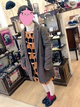 「アイスクリーム」｜「アイテム（ジャケット/アウター）」を使った、44さん（レディース・150cm）の冬コーディネート