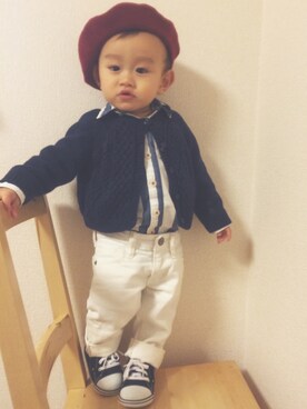 kyomomoさん（キッズ・70cm）の秋コーディネート