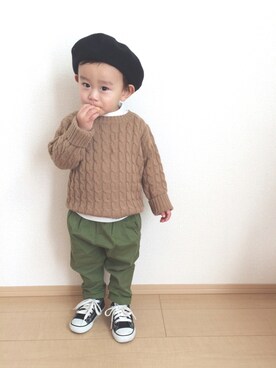 kyomomoさん（キッズ・80cm）の冬コーディネート