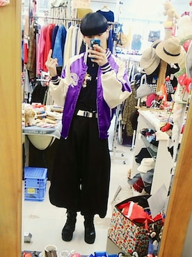 「寅一（トライチ）のアイテム」を使った、脊酔さん（メンズ・165cm）の秋コーディネート