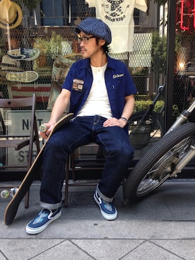 デニムパンツを使った カリフォルニアスタイル の人気ファッションコーディネート ユーザー ショップスタッフ Wear