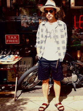 ishizawaさん（メンズ・173cm）の夏コーディネート