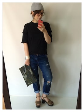 「スエードシューズ」｜「アイテム（サンダル）」を使った、cocoさん（レディース・167cm）の夏コーディネート