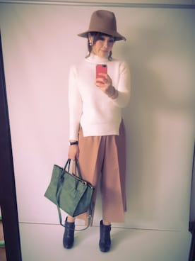 「STYLE DELI（スタイルデリ）のアイテム（バッグ）」を使った、cocoさん（レディース・167cm）の冬コーディネート