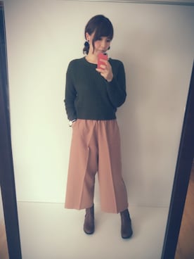 「アイテム（ブーティ）」を使った、cocoさん（レディース・167cm・30代）の冬コーディネート
