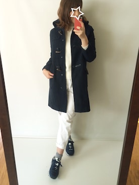 「Luz Llena（ラズレナ）のアイテム（ダッフルコート）」を使った、cocoさん（レディース・167cm）の冬コーディネート
