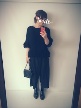 「coca（ANDEX shoes product）（コカ）のアイテム（パンツ）」を使った、cocoさん（レディース・167cm）の冬コーディネート