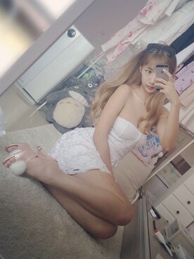 「Katie（ケイティ）のアイテム（シューズ）」を使った、instgram：kahimierikaさん（レディース・169cm）の夏コーディネート