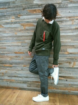 YU-KINさん（メンズ・170cm）の秋コーディネート