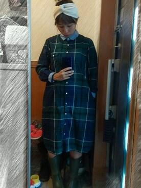 「Rubb（ラブ）のアイテム」を使った、*ももこ*さん（レディース・153cm）の秋コーディネート