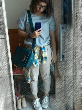 「スエット」｜*ももこ*さん（レディース・153cm）の秋コーディネート