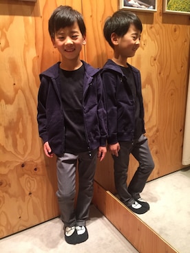 「coenスタッフスタイリング」｜「アイテム（レッグウェア）」を使った、Fuka*さん（キッズ・120cm）の春コーディネート