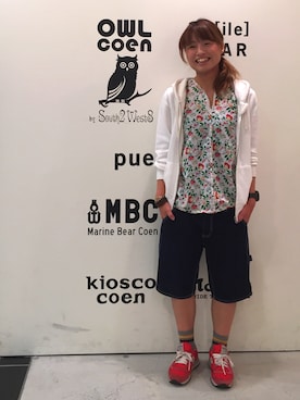 「coenスタッフスタイリング」｜「アイテム（レッグウェア）」を使った、Fuka*さん（レディース・153cm）の春コーディネート