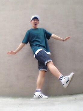 「XERO（ゼロ）のアイテム」を使った、wanho_yknowさん（メンズ・179cm）の夏コーディネート