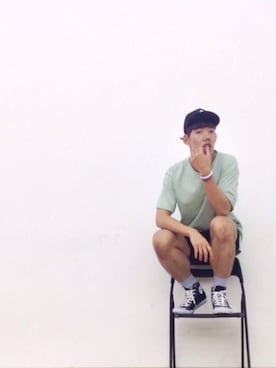 「Stereo（ステレオ）のアイテム」を使った、wanho_yknowさん（メンズ・179cm）の夏コーディネート