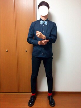 「SUPERTHANKS」｜「アイテム（ブーツ）」を使った、ゆーじさん（メンズ・180cm）の秋コーディネート