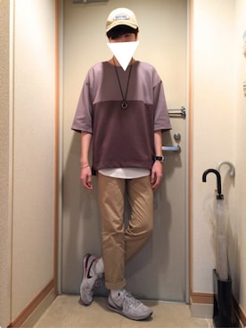 「Request（リクエスト）のアイテム（帽子）」を使った、だいちさん（メンズ・176cm）の秋コーディネート